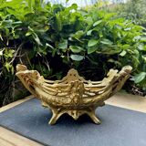 Brass planter woman Art Nouveau