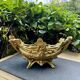 Brass planter woman Art Nouveau