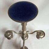 Candle holder 5 lights in silver metal