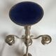 Candle holder 5 lights in silver metal