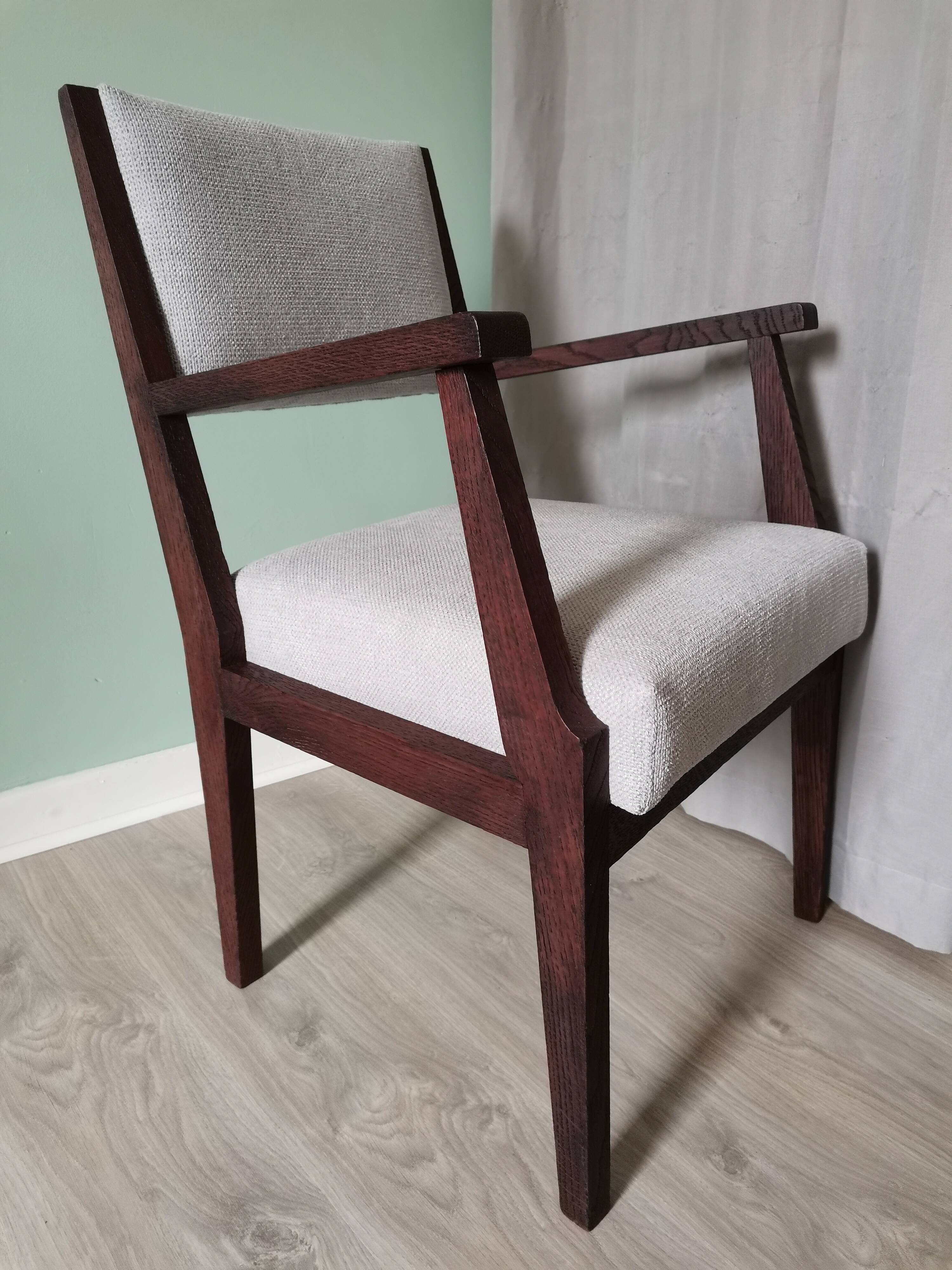 Fauteuils art deco velours gris