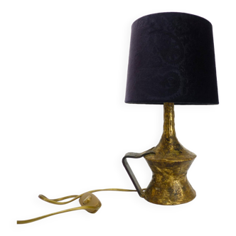 Max Bré Brutalist Lamp in Bronze 1970