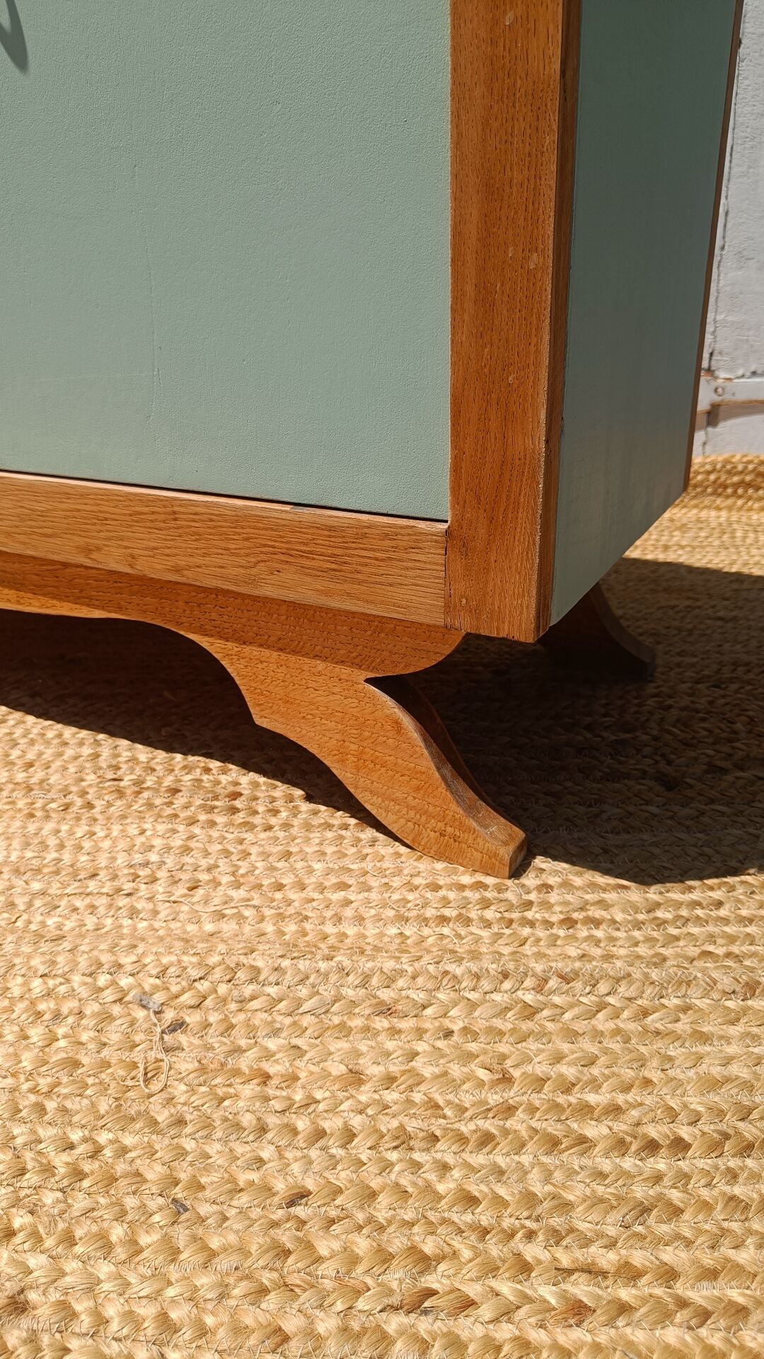 Revalued wood and green buffet