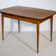 Double-extendable vintage mid-century teak dining table, 1960s