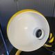 Yellow Hebi lamp by Isao Hosoe for Valenti, vintage pop yellow from the 1970s.