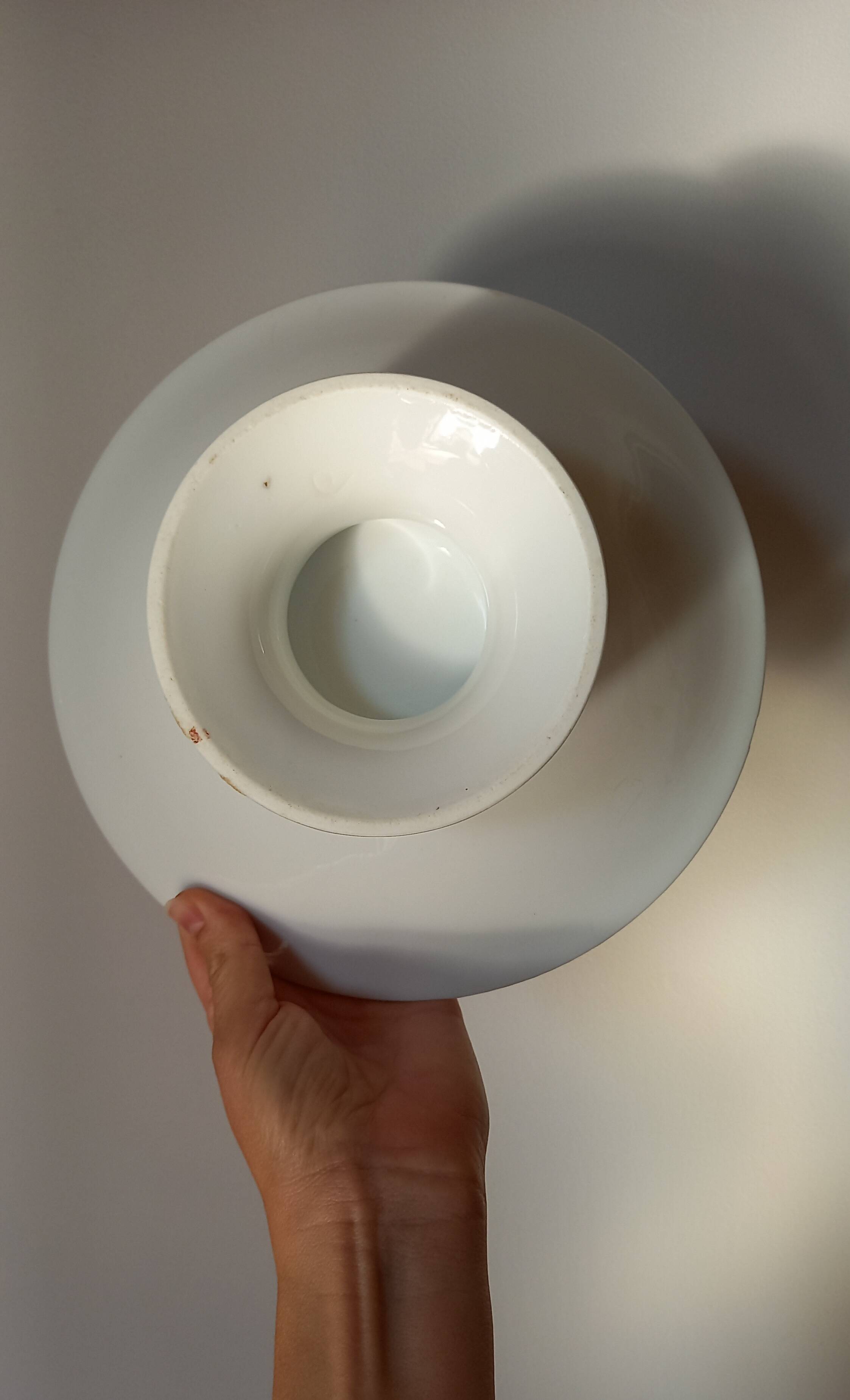 Small white porcelain fruit cup