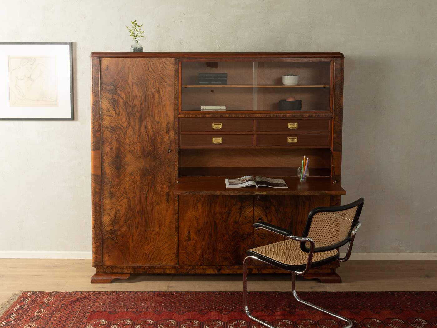 Unique Art Deco secretary from the 1920s