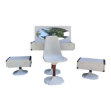 Dressing table, chair, 2 design bedside tables