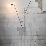 Lampada da terra regolabile Italiana due luci Anni '70