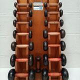 60s dumbbell wall display
