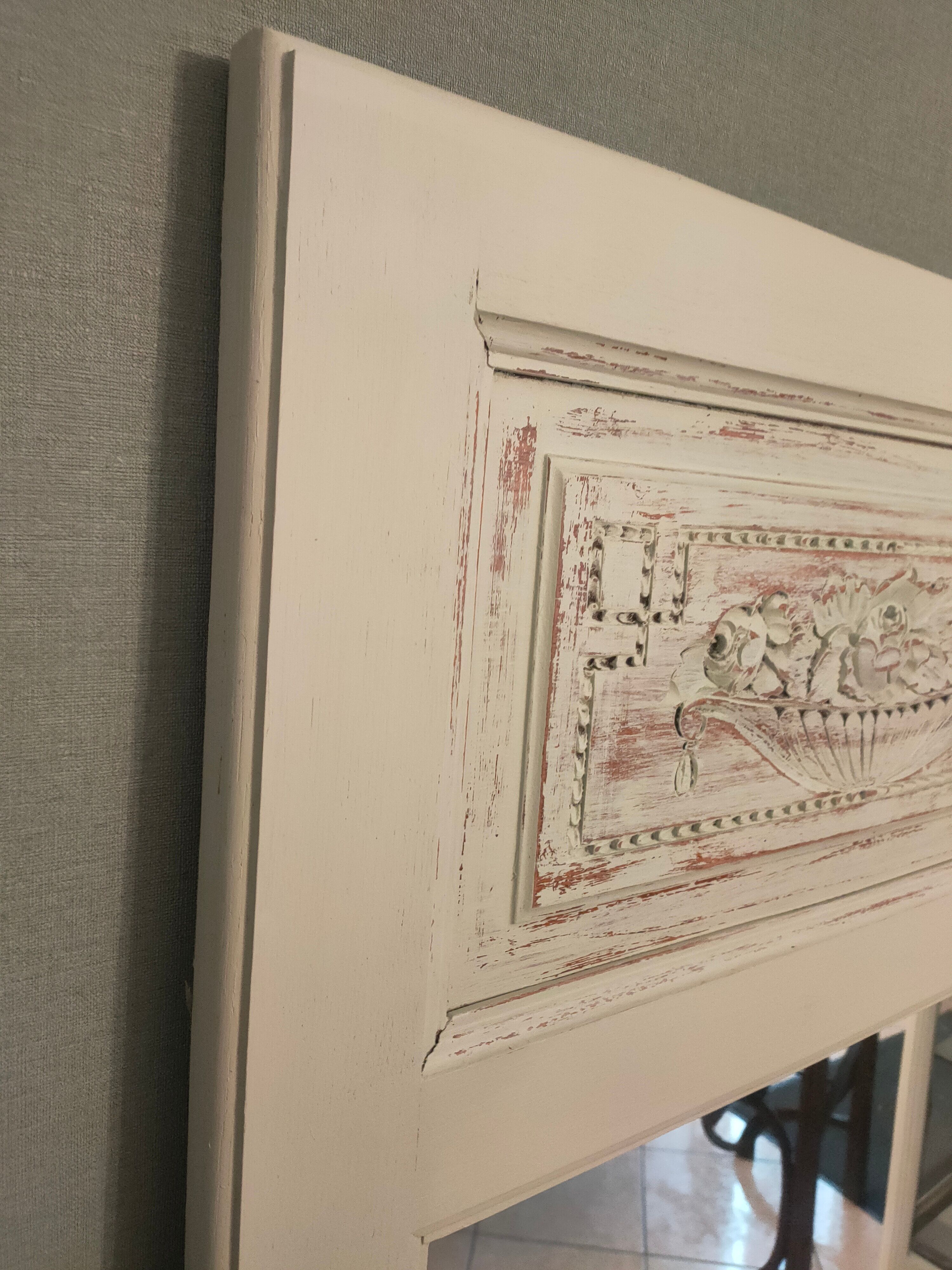 Mirror trumeau of the years 20-30 in painted wood