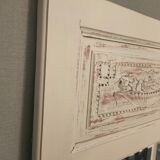 Mirror trumeau of the years 20-30 in painted wood