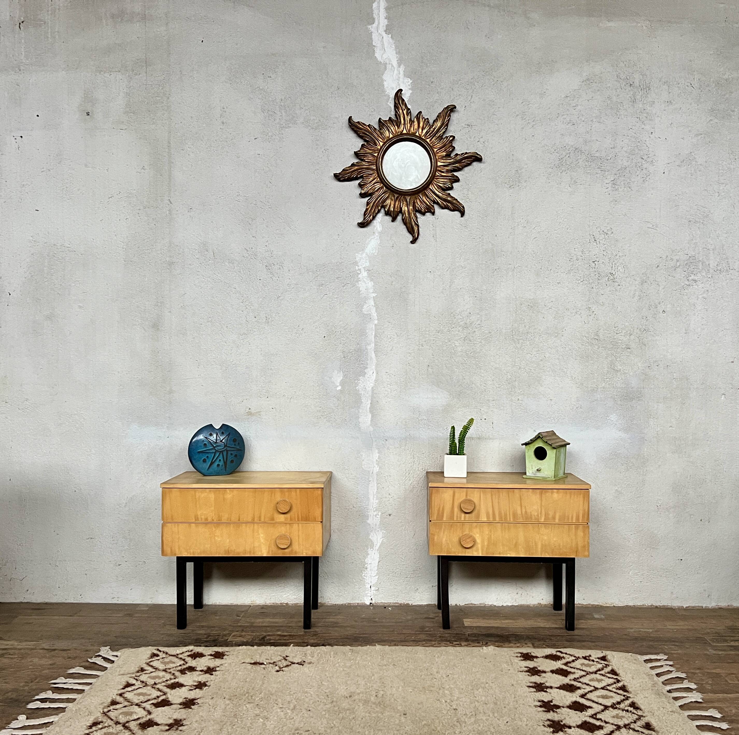 Pair of vintage bedside tables