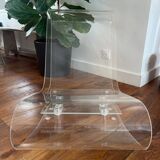 Fauteuil long design transparent
