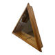 Vintage shallow wall display cabinet with a mirrored back.