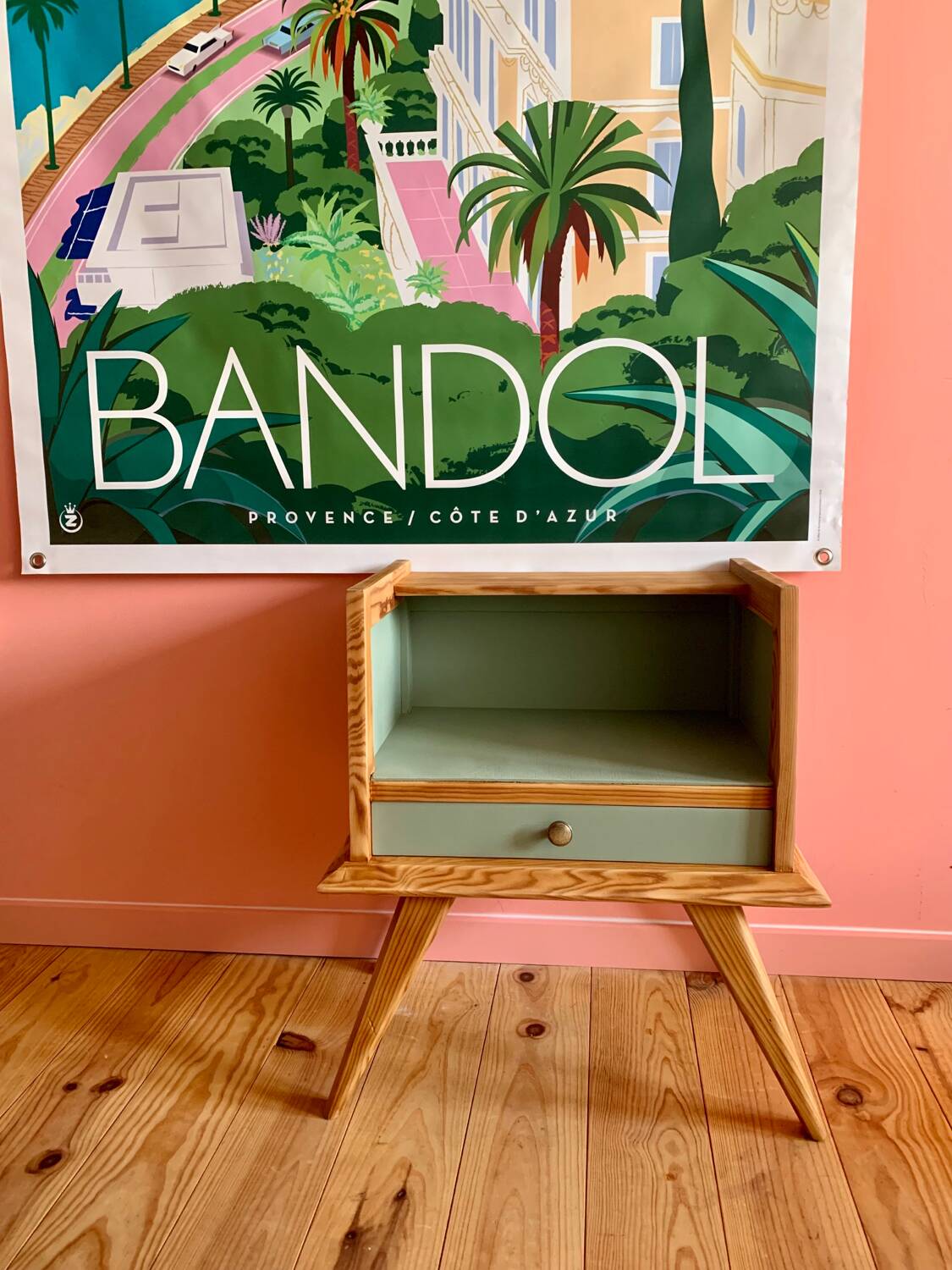 Vintage bedside table