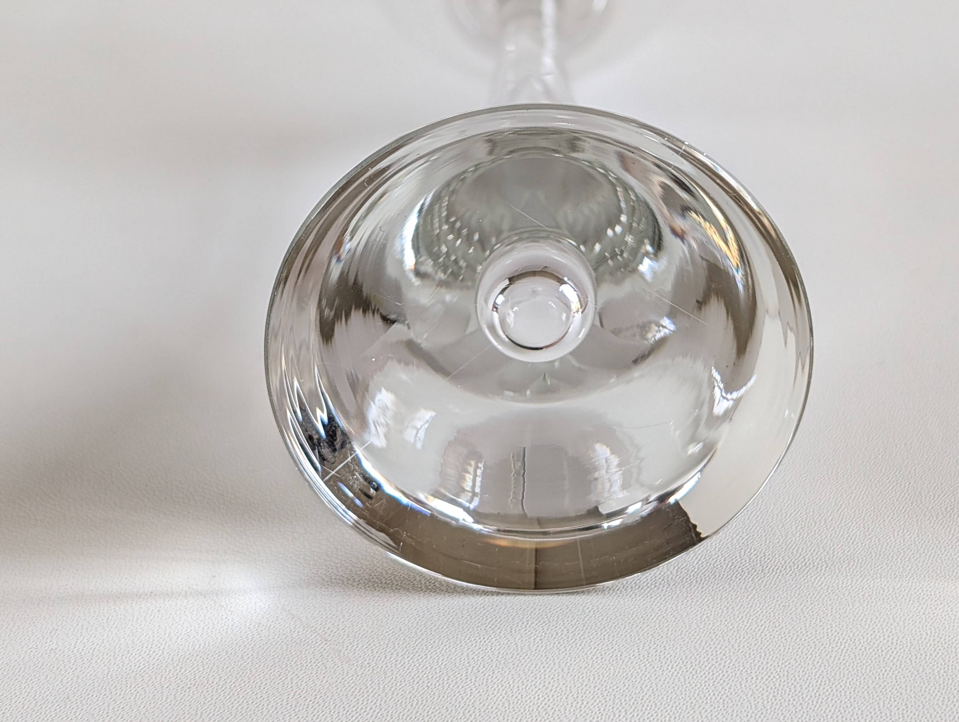 Set of 10 Flight wine glasses from the 60s