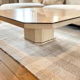 Travertine coffee table