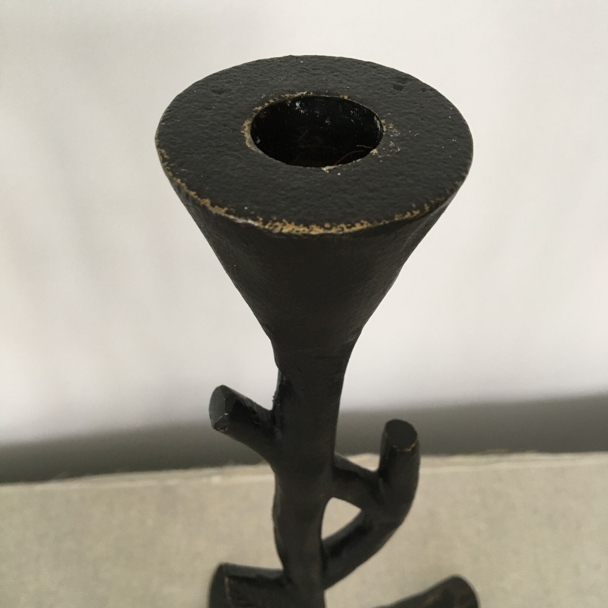 Pair of candle holders branch