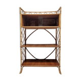 Rattan bookcase shelf