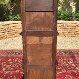 Gothic-style carved oak bedside