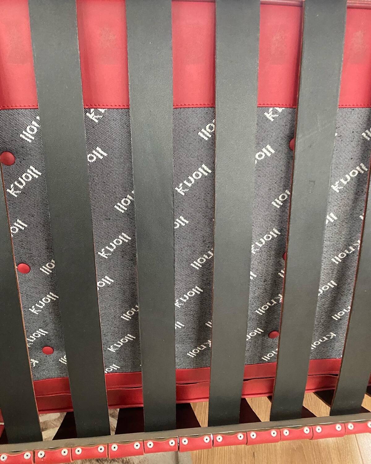 Barcelona red leather chair Knoll edition