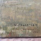 Oil on canvas signed and dated 1910