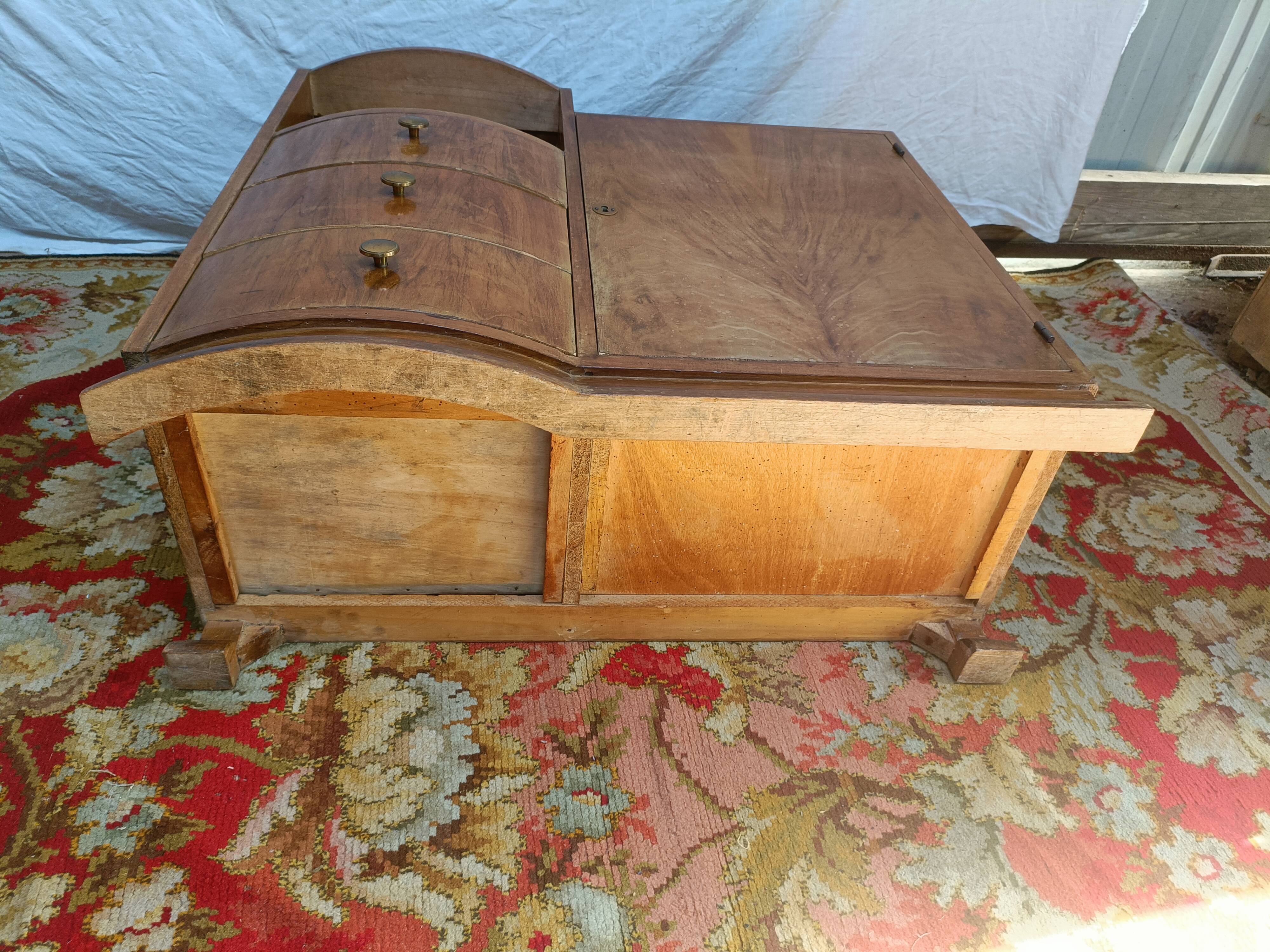 Small art deco sideboard walnut veneer