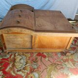 Small art deco sideboard walnut veneer