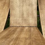 Table en bois ronde avec rallonge intégrée