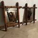 Pair of wooden mirrors from the 1940s.