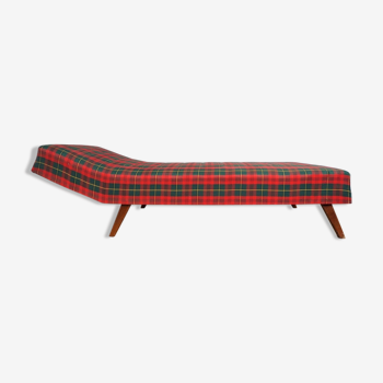 Daybed vintage années 50 motif ecossais