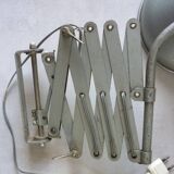 Zigzag wall lamp, accordion, metal scissors, 50s/60s design