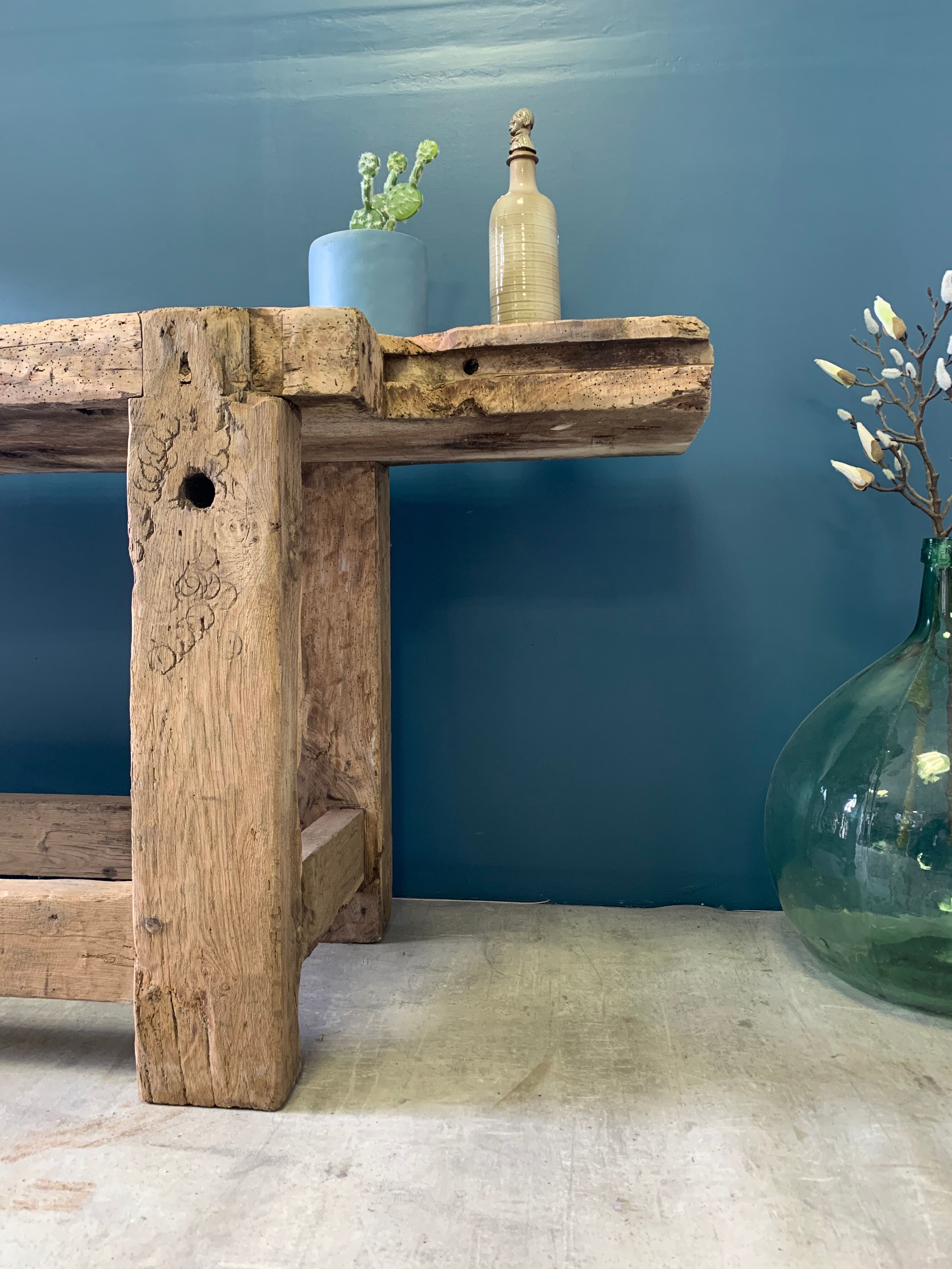 Old carpenter workbench