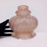 Antique Pink Glass Lamp Globe / Lampshade