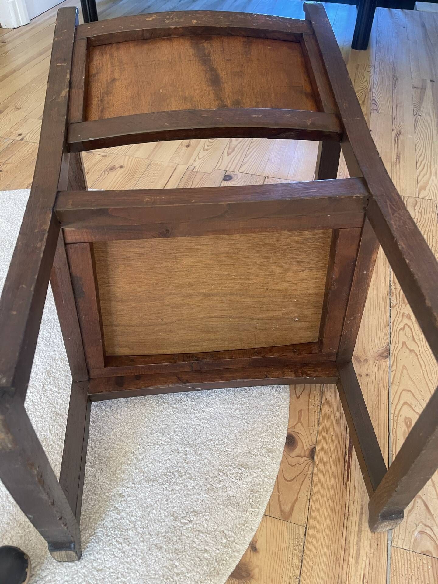 Art Deco wooden armchairs