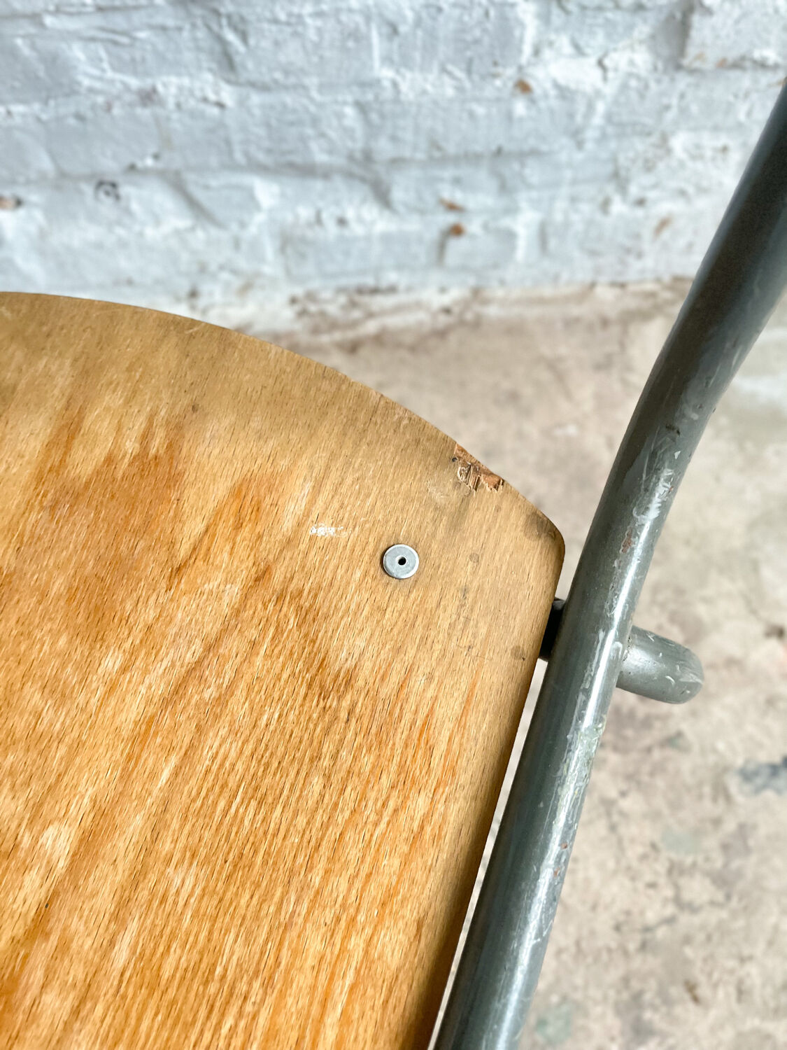 Pair of Mullca school chairs adult size