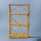 Vintage bamboo and rattan shelf