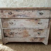 Antique patinated chest of drawers