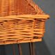Basket on foot vintage 1970