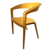 Iczero1 yellow armchair by indio da costa, brazilian design