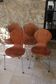 Set of 4 vintage Scandinavian chairs