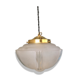 Vintage frosted glass hanging