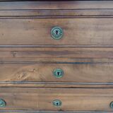 Louis XVI chest of drawers in walnut, 19th century