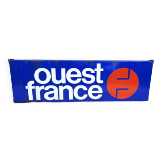 Grande plaque émaillée Ouest France