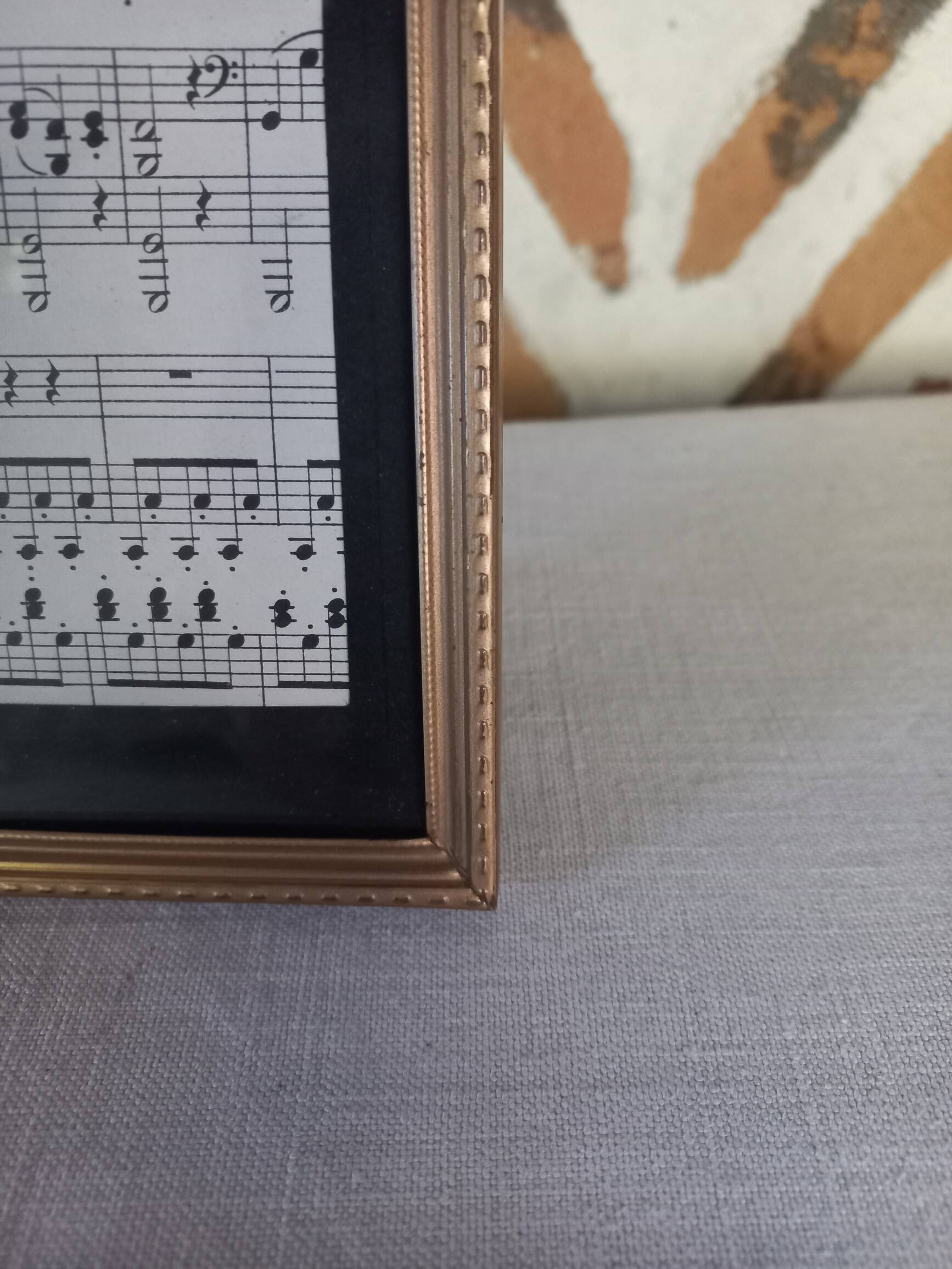 Gold metal photo frame