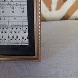 Gold metal photo frame