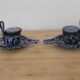 Pair of covered ceramic vintage trembler cups