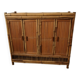 Rattan bamboo cabinet