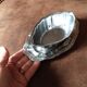 Vintage metal gravy boat